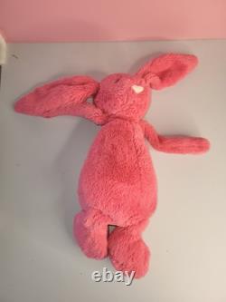 JELLYCAT 15 Bashful BUNNY Rabbit Corral Pink Plush Stuffed Animal