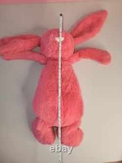 JELLYCAT 15 Bashful BUNNY Rabbit Corral Pink Plush Stuffed Animal