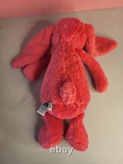 JELLYCAT 15 Bashful BUNNY Rabbit Corral Pink Plush Stuffed Animal