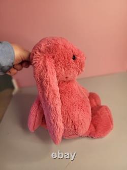 JELLYCAT 15 Bashful BUNNY Rabbit Corral Pink Plush Stuffed Animal