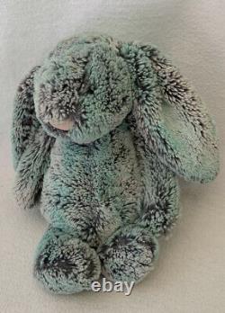 JELLYCAT Bashful Pistachio Bunny Plush Green Gray Special Edition 12 Rare VHTF