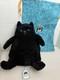 Jellycat Amore Cat Medium Black Textured Plush Kitty Stuffed Animal 11