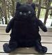 Jellycat Amore Cat Medium Black Textured Plush Kitty Stuffed Animal 11 Preowned