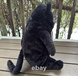 Jellycat Amore Cat Medium Black Textured Plush Kitty Stuffed Animal 11 Preowned