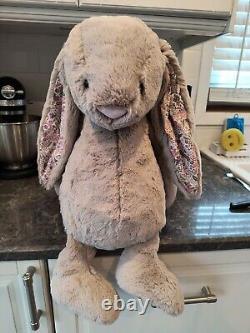 Jellycat BIG Blossom Beige Bunny'Petal' Plush toy Stuffed animal 100%original