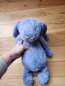 Jellycat Bashful Bluebell Bunny 14 Hard To Find Plush Stuffed Animal Soft