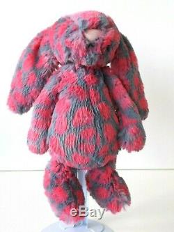 Jellycat Bashful Lucie Special Edition Soft Pink & Grey Bunny Retired