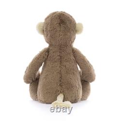 Jellycat Bashful Monkey Medium Plush Soft Toy Stuffed Animal Gift 31cm Brown JP