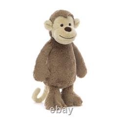 Jellycat Bashful Monkey Medium Plush Soft Toy Stuffed Animal Gift 31cm Brown JP
