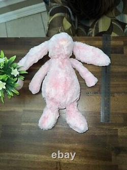 Jellycat Bashful Peony Bunny Medium Retired HTF PLUSH Stuffed Animal Easter