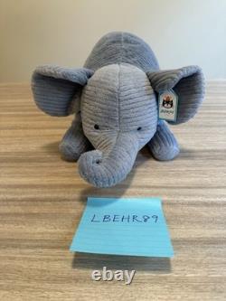 Jellycat DOOPITY Elephant Ribbed Plush Stuffed Animal Rare HTF NWT
