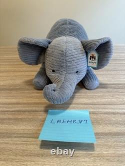 Jellycat DOOPITY Elephant Ribbed Plush Stuffed Animal Rare HTF NWT