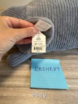 Jellycat DOOPITY Elephant Ribbed Plush Stuffed Animal Rare HTF NWT