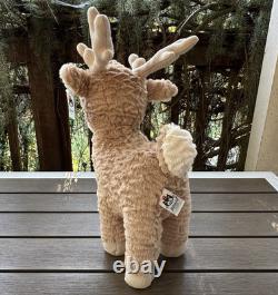Jellycat Large Mitzi Reindeer Plush Stuffed Animal Brown Antlers 18 New + Tags