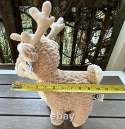 Jellycat Large Mitzi Reindeer Plush Stuffed Animal Brown Antlers 18 New + Tags