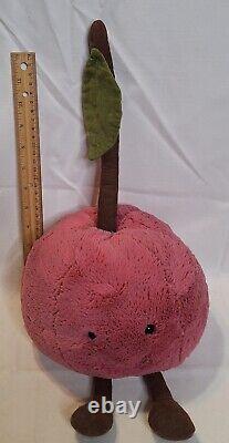 Jellycat London Amuseable Cherry Plush Stuffed Animal Soft Pink Brown