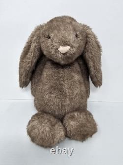 Jellycat London Bashful Bunny Pecan Medium Plush Stuffed Animal Rare RETIRED