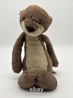 Jellycat London Bashful Otter Plush Lovie Stuffed Animal Rare Retired HTF 12