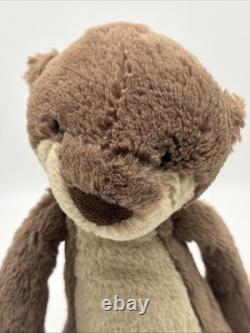 Jellycat London Bashful Otter Plush Lovie Stuffed Animal Rare Retired HTF 12