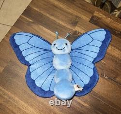 Jellycat London Iris Breezy Butterfly Iris Blue Plush Stuffed Animal Retired HTF