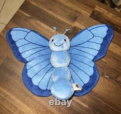 Jellycat London Iris Breezy Butterfly Iris Blue Plush Stuffed Animal Retired HTF