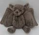 Jellycat Medium 10 Gray Bashful Bat Stuffed Animal Plush Retired