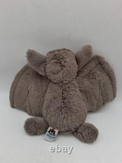 Jellycat Medium 10 Gray Bashful Bat Stuffed Animal Plush Retired