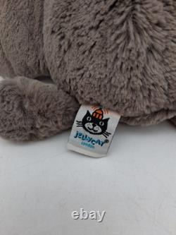 Jellycat Medium 10 Gray Bashful Bat Stuffed Animal Plush Retired