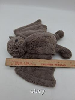 Jellycat Medium 10 Gray Bashful Bat Stuffed Animal Plush Retired