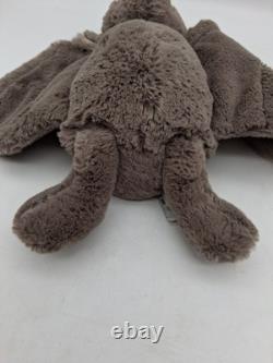 Jellycat Medium 10 Gray Bashful Bat Stuffed Animal Plush Retired