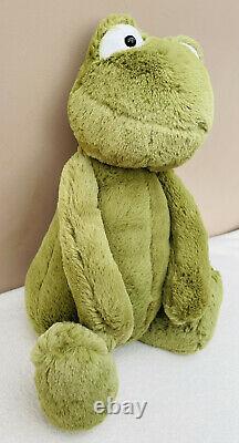 Jellycat Medium Bashful Frog Soft Toy Baby Comforter Soother Green