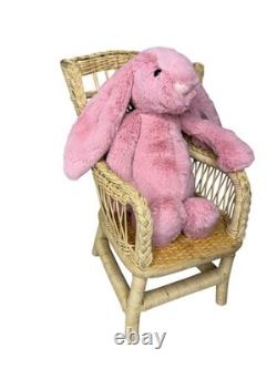 Jellycat Medium Bashful Petal Bunny Pink Plush Stuffed Animal Toy 12 NWT RETIRE