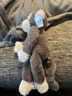 Jellycat Medium Brodie Monkey Plush Stuffed Animal NWT NEW 13 Inches