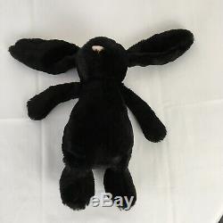 Jellycat Medium Treacle Black Bashful Bunny Beanie Plush Soft Toy H 12 Rare