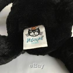 Jellycat Medium Treacle Black Bashful Bunny Beanie Plush Soft Toy H 12 Rare