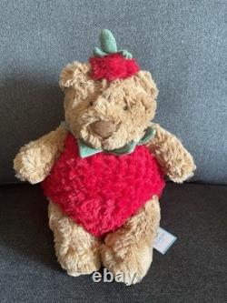 Jellycat NWT Bear Plush Stuffed Animal Red Hat Strawberry Bartholomew W Bag