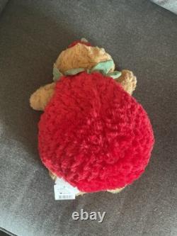 Jellycat NWT Bear Plush Stuffed Animal Red Hat Strawberry Bartholomew W Bag