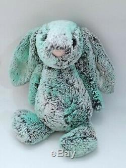 Jellycat Pistachio Bunny 11 Plush Rabbit Bashful Stuffed Animal Blue Green
