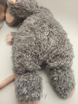 Jellycat Plush Medium Bunglie Mouse Stuffed Animal Gray Pink Tail 17