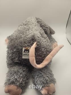 Jellycat Plush Medium Bunglie Mouse Stuffed Animal Gray Pink Tail 17