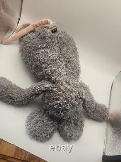 Jellycat Plush Medium Bunglie Mouse Stuffed Animal Gray Pink Tail 17