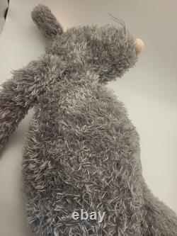 Jellycat Plush Medium Bunglie Mouse Stuffed Animal Gray Pink Tail 17