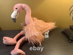 Jellycat Plush Rosario Flamingo Stuffed Animal Rare Large NWT 18 HTF Pink Lovey