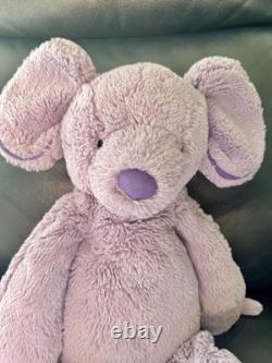 Jellycat Purple Piper Large Mouse Plush Stuffed Animal 18 Rare Plushie Lovely
