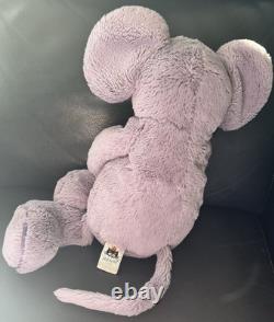Jellycat Purple Piper Large Mouse Plush Stuffed Animal 18 Rare Plushie Lovely