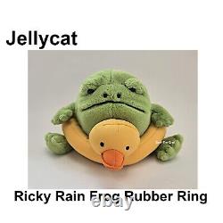 Jellycat Ricky Rain Frog Rubber Ring Stuffed Animal Plush Toy