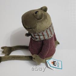 Jellycat Riverside Rambler Frog Plush Stuffed Animal Soft Toy Green Red New