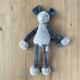 Jellycat Slinky Mouse Plush Stuffed Animal Gray Corduroy Rare Toy
