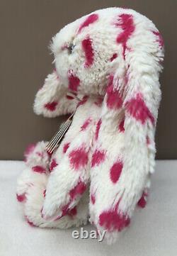 Jellycat Special Edition Bashful Keeley Bunny Rabbit Soft Toy White Pink Spots
