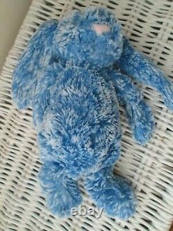 Jellycat Special Edition Nicky Bunny Mottled Blue Rabbit 9 Soft Plush Toy Ltd